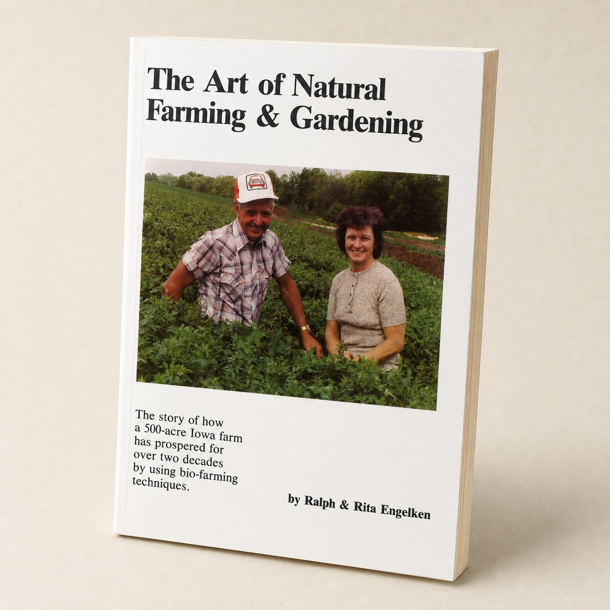 The Art of Natural Farming & Gardening paperback, three-quarter front view
