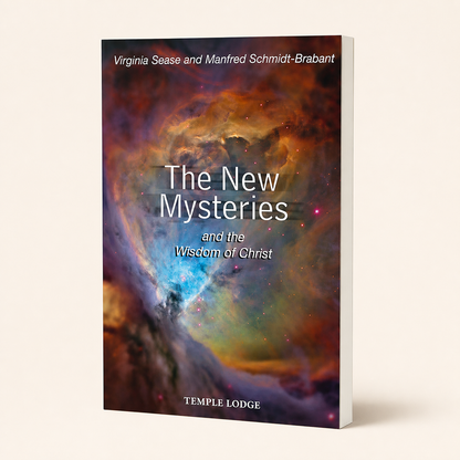 The New Mysteries and the Wisdom of Christ — accurate 208-page broad slim paperback three-quarter view