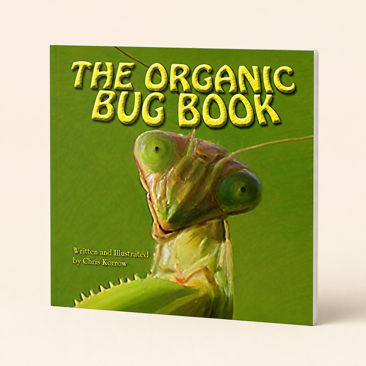 The Organic Bug Book — 44-page square, very thin paperback, three-quarter product view