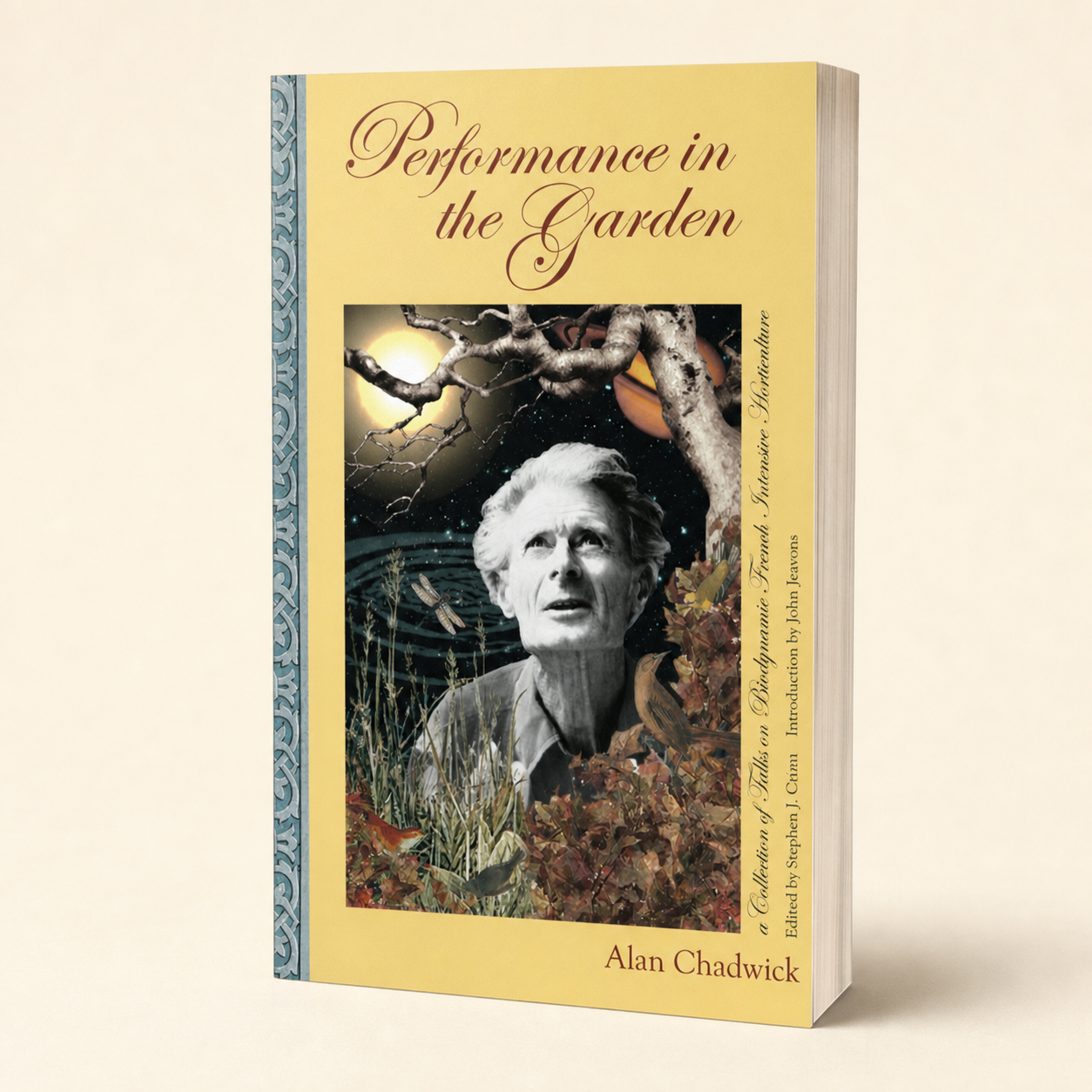 Performance in the Garden paperback, three-quarter front view