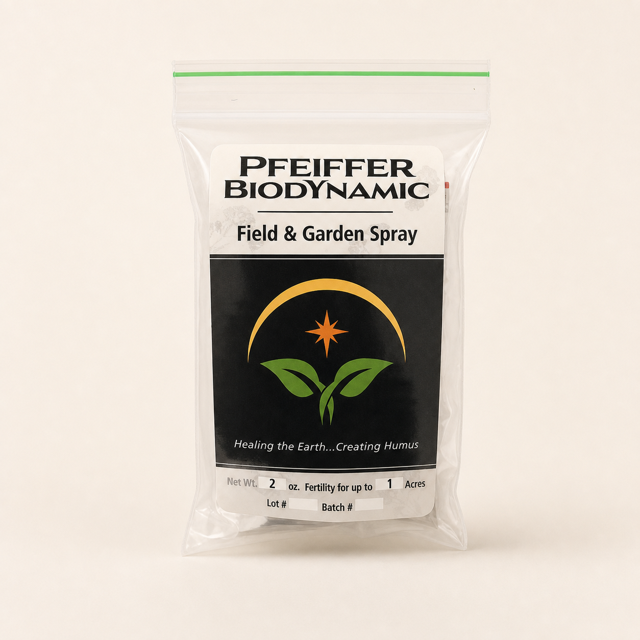 Pfeiffer Biodynamic Field and Garden Spray package on a clean studio background