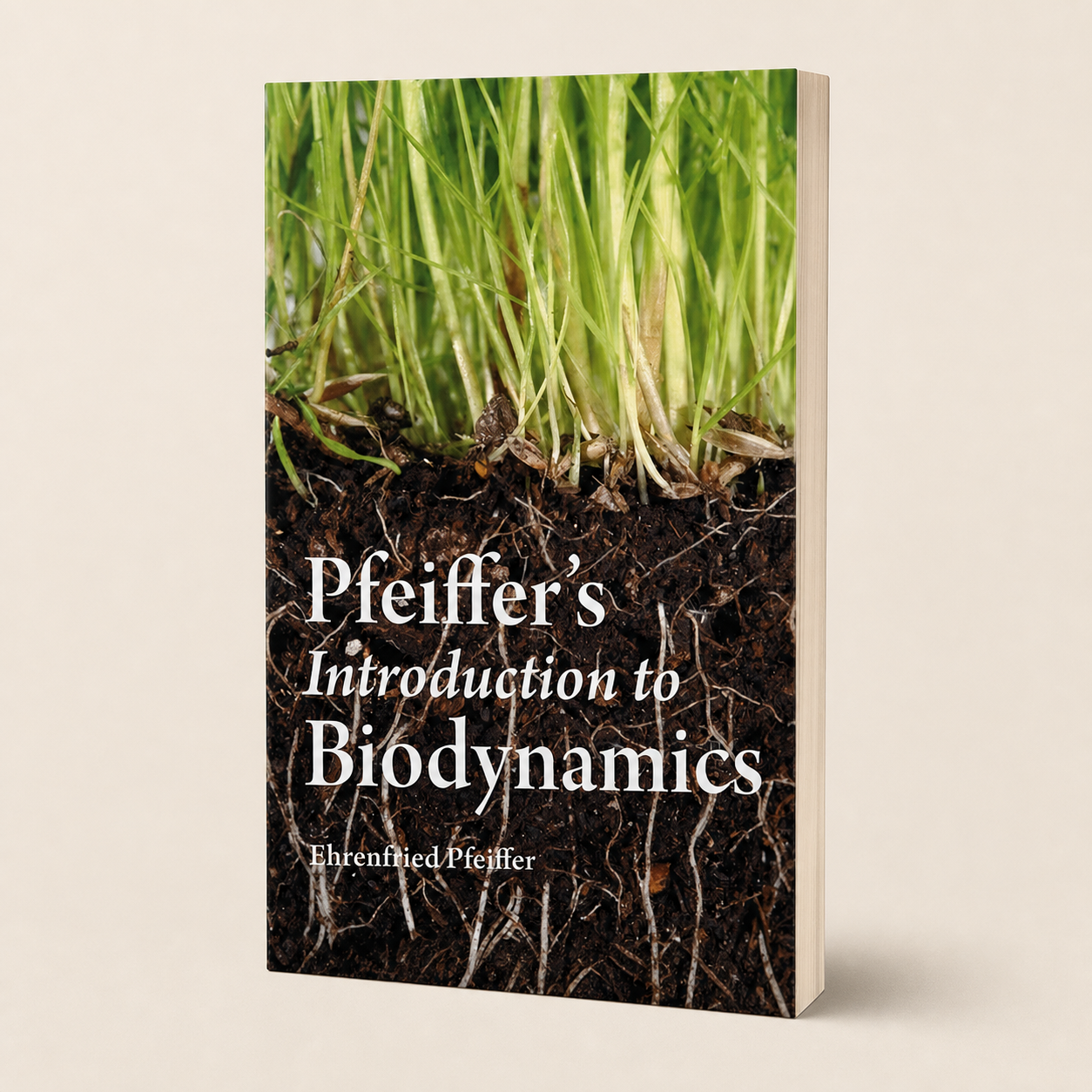 Pfeiffer's Introduction to Biodynamics — 80-page, 8 mm slim paperback, three-quarter product view