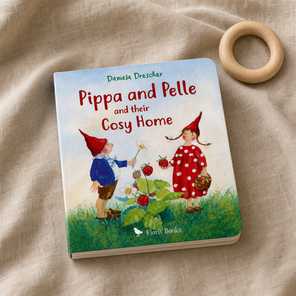 Pippa and Pelle and Their Cosy Home — 12-page board book in a gentle reading-context view