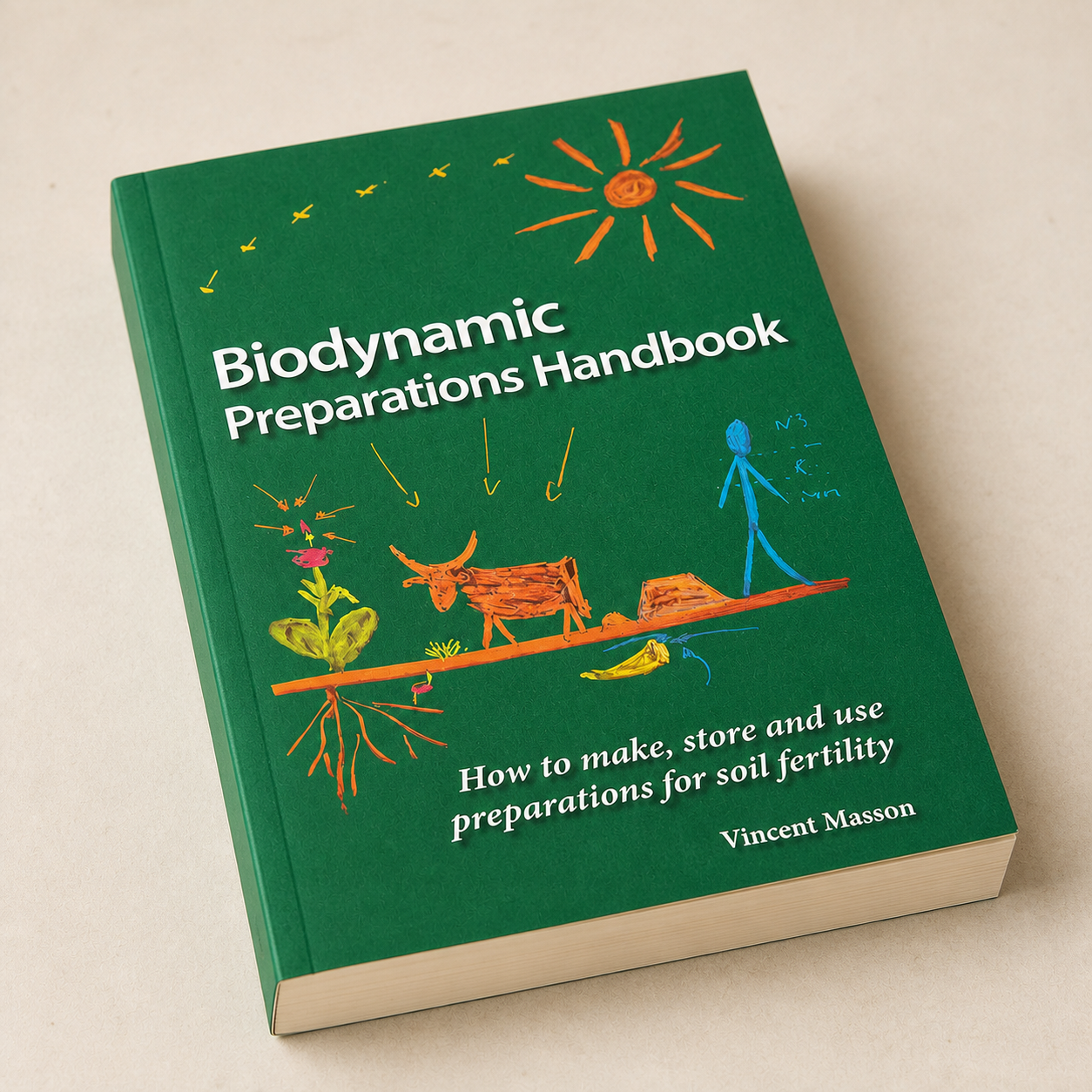 Biodynamic Preparations Handbook paperback cover, binding, and page-edge detail