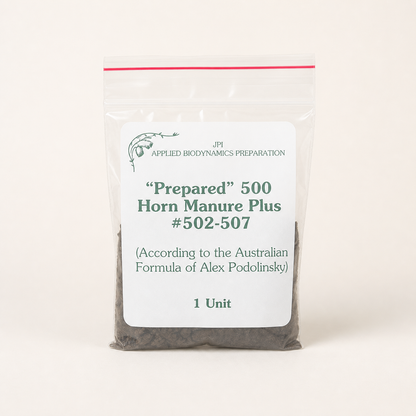 Prepared 500 Horn Manure Plus package on a clean studio background