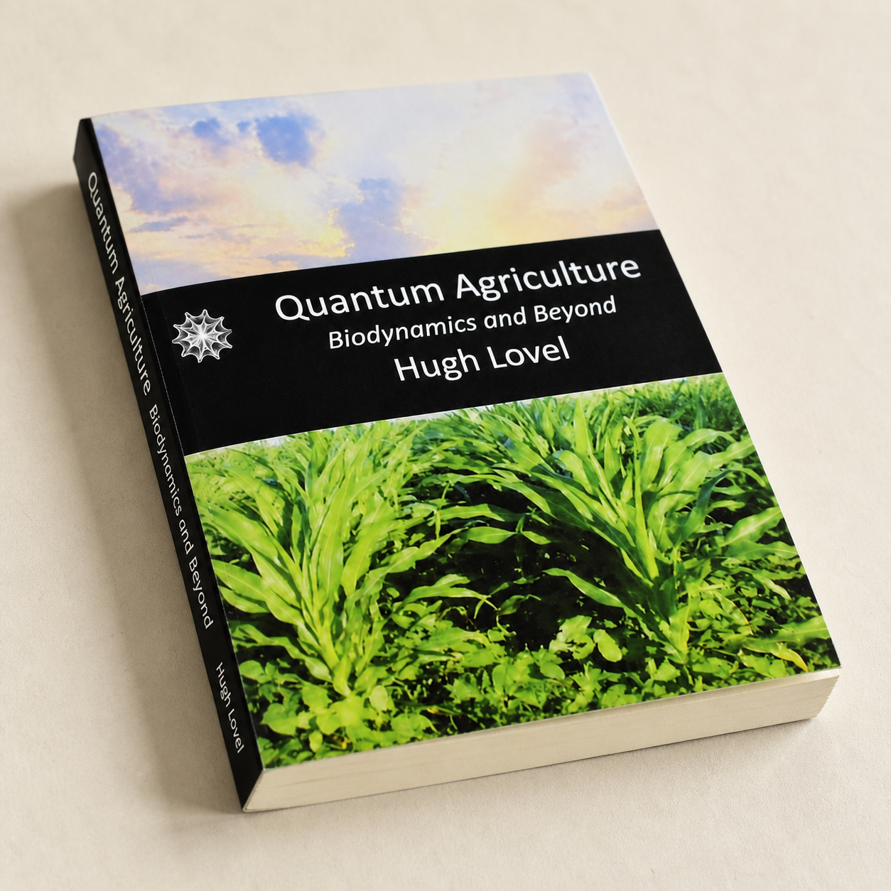 Quantum Agriculture paperback cover, binding, and page-edge detail