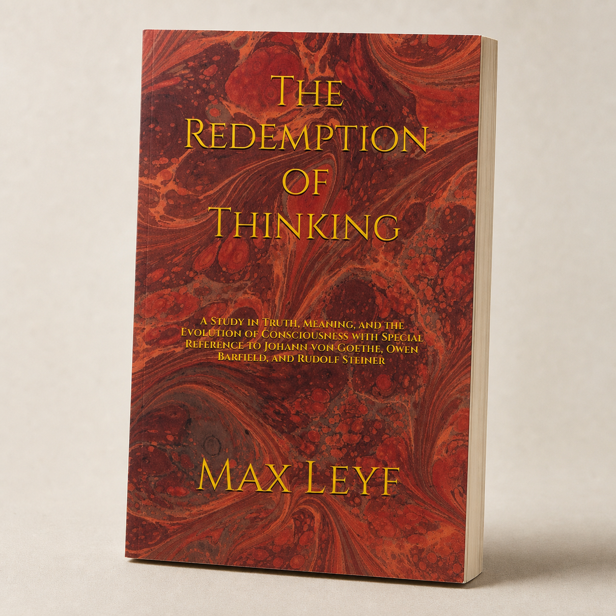 The Redemption of Thinking paperback on a softly lit off-white background