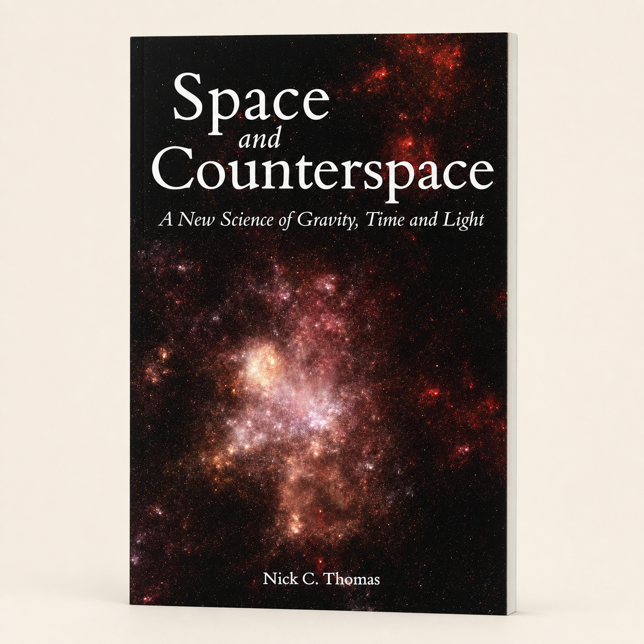 Space and Counterspace — accurate 128-page slim paperback three-quarter view
