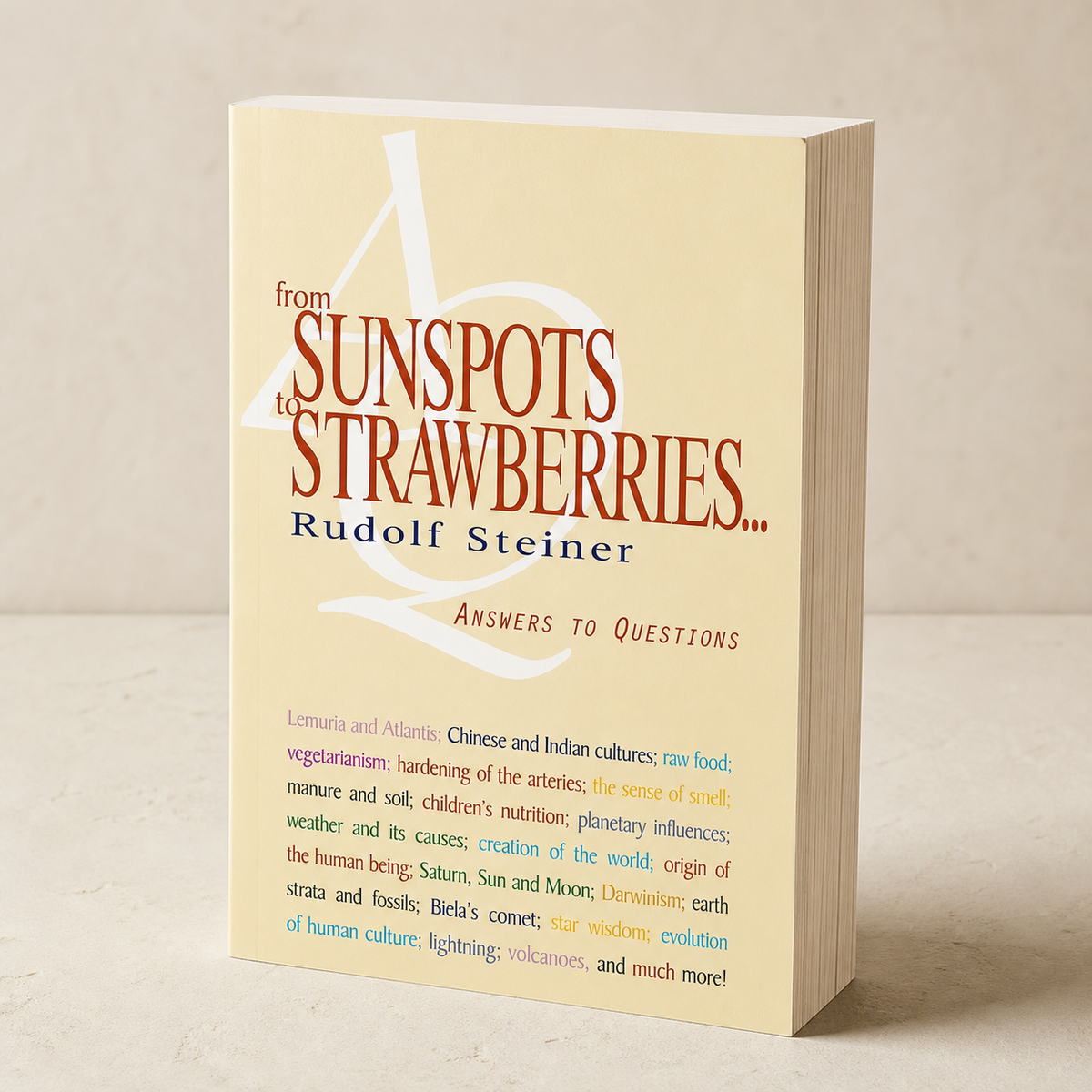 From Sunspots to Strawberries — 240-page paperback with the fore-edge visible