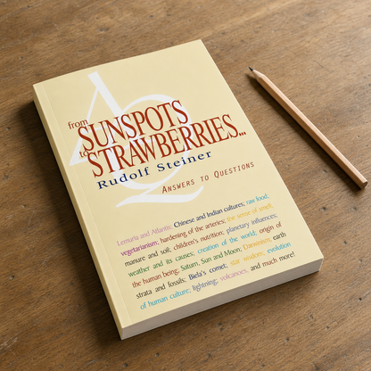 From Sunspots to Strawberries — 240-page paperback in a natural reading-desk view