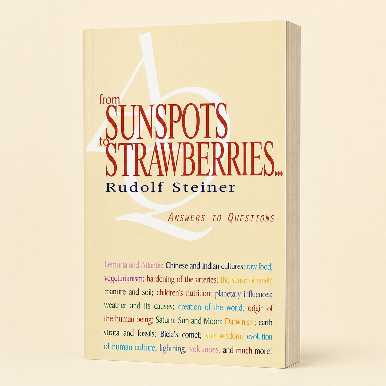 From Sunspots to Strawberries — 240-page paperback, three-quarter product view