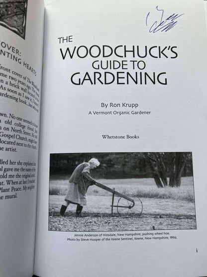 The Woodchuck's Guide to Gardening signed title page