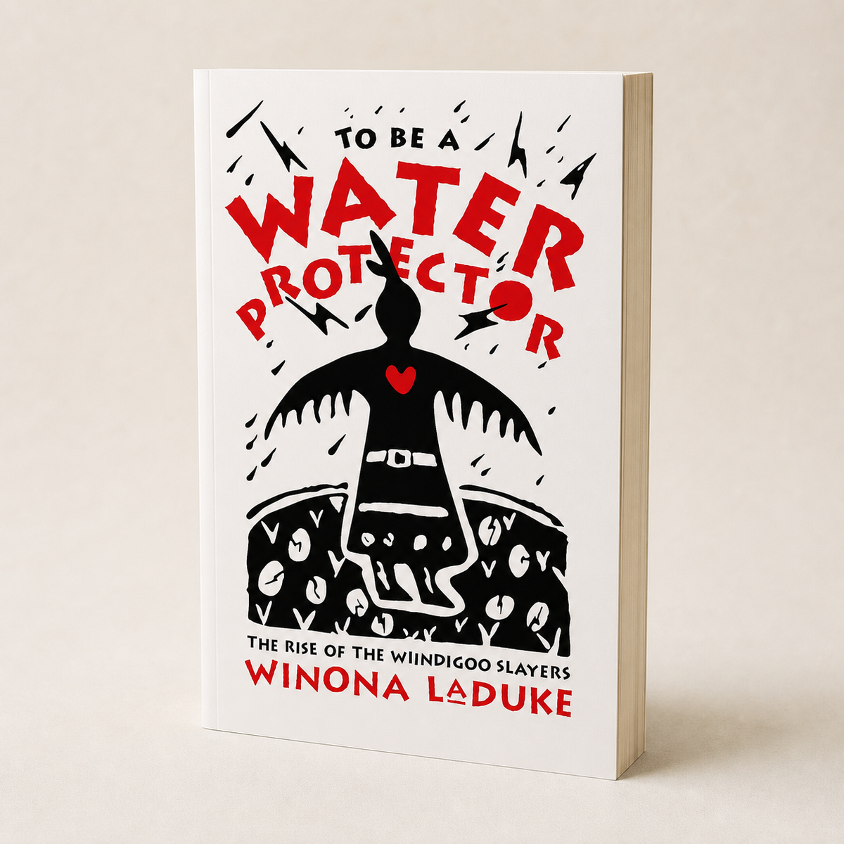 To Be a Water Protector paperback on a softly lit off-white background