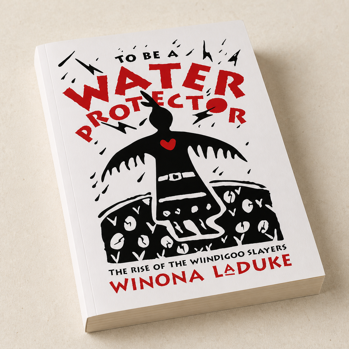 To Be a Water Protector paperback cover, binding, and page-edge detail
