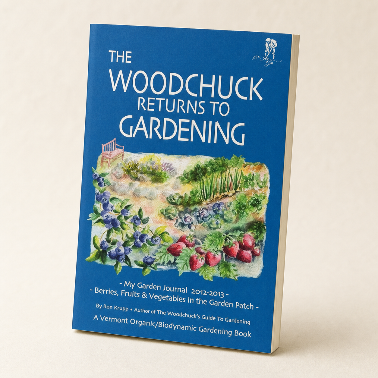 The Woodchuck Returns to Gardening paperback, three-quarter front view